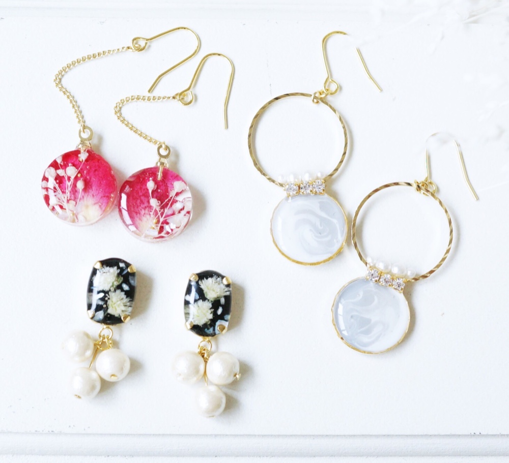 【Creema限定】デザイン3点setピアス/イヤリング