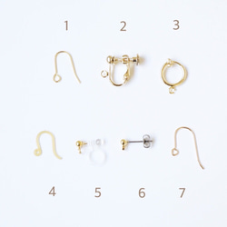 燕子和戒指大理石設計耳環/耳環 第7張的照片