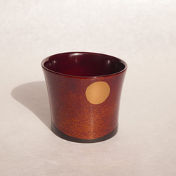 丈夫で軽い　漆のうつわ 会津塗乾漆造り　大ぶり「蕎麦猪口」 1枚目の画像