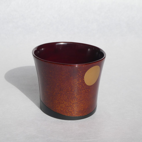 丈夫で軽い　漆のうつわ 会津塗乾漆造り　大ぶり「蕎麦猪口」 4枚目の画像