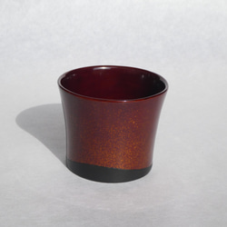 丈夫で軽い　漆のうつわ 会津塗乾漆造り　大ぶり「蕎麦猪口」 5枚目の画像