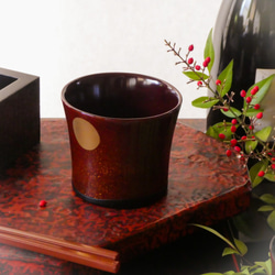 丈夫で軽い　漆のうつわ 会津塗乾漆造り　大ぶり「蕎麦猪口」 8枚目の画像