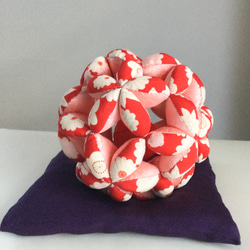 うさぎのお雛様(大) 2 座布団(赤)付き ちりめん ひな人形・雛飾り