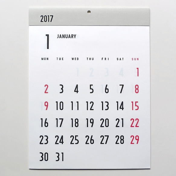 2017 カレンダー （壁掛） 1枚目の画像