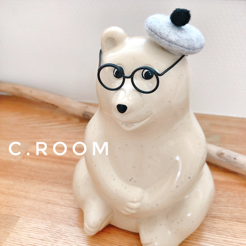 【しろくまさん専用】エルメス　ベレー帽　ブラック　付属品あり　保存袋付き しろくまさん専用】エルメス ベレー帽 ブラック 付属品あり 保存