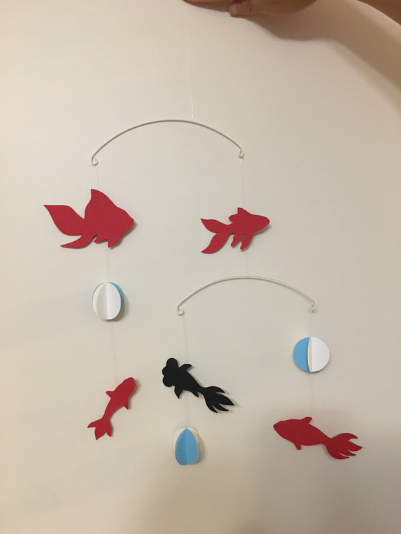 金魚モビール モビール pajarito 通販 5953368｜Creema(クリーマ)