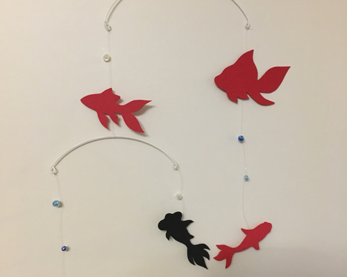 ハンドメイドモビール☺︎ ☁︎金魚の池☁︎ 【SOLD】 0_702ff5da0baa2855ea1b583f9ced