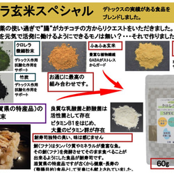 クロレラ玄米スペシャル　２００ｇ　1個　玄米と鮒寿司発酵米粉末を中心とした最強のお通じサポート食品です。 5枚目の画像