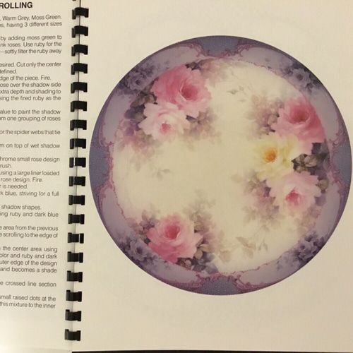 Flowers and Foliage」ポーラコリンズのチャイナペインティング