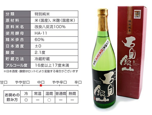 大切な方への贈り物に♪特別純米酒720ml＆一夜干し～日本海の幸を幻の酒米で造る食中酒で味わう♪ 9枚目の画像