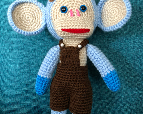 ミニミニ　あみぐるみ　カラフル　おさるさん ミニミニ あみぐるみ カラフル おさるさん ミニミニ あみぐるみ