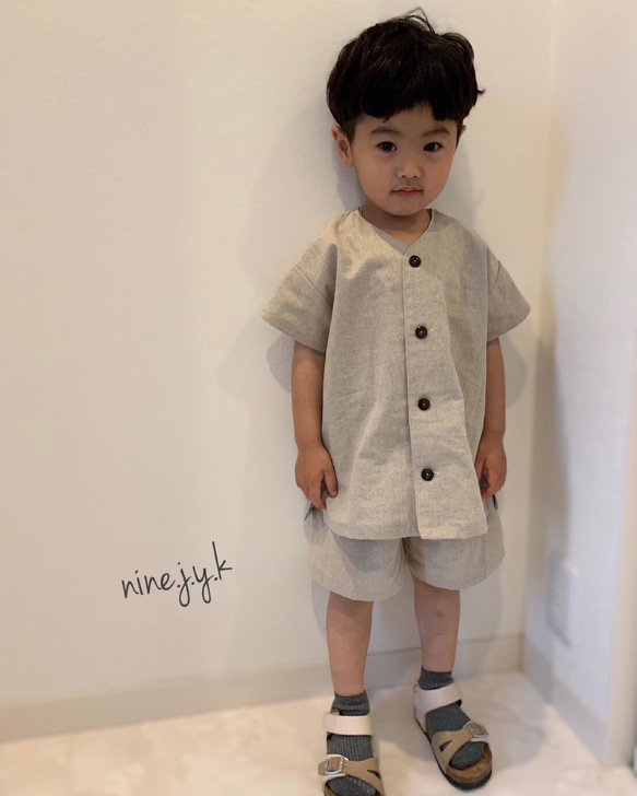 送料無料 セットアップ キナリカラー120サイズ 子供服 nine.j.y.k 通販  