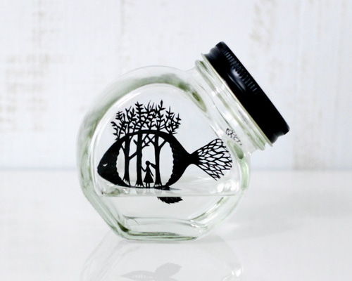 瓶の中の物語ー森の魚ー 立体・オブジェ nopico 通販 303914｜Creema