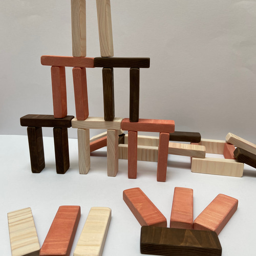 積み木 ひのき ジェンガ おもちゃ・人形 もりおか工房 通販 12289902