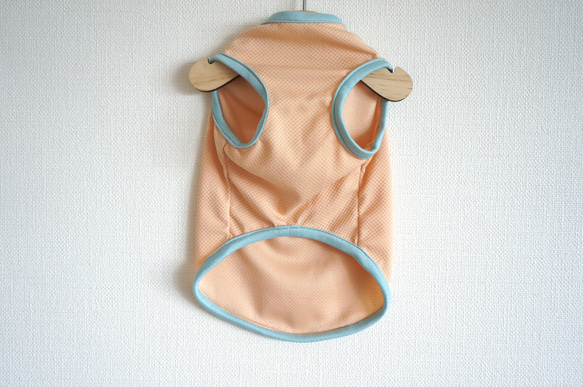 【再販】【犬服】濡らして冷たい◎レタリングタンクトップ◎オレンジシャーベット　UVカット　夏服　送料込み 3枚目の画像