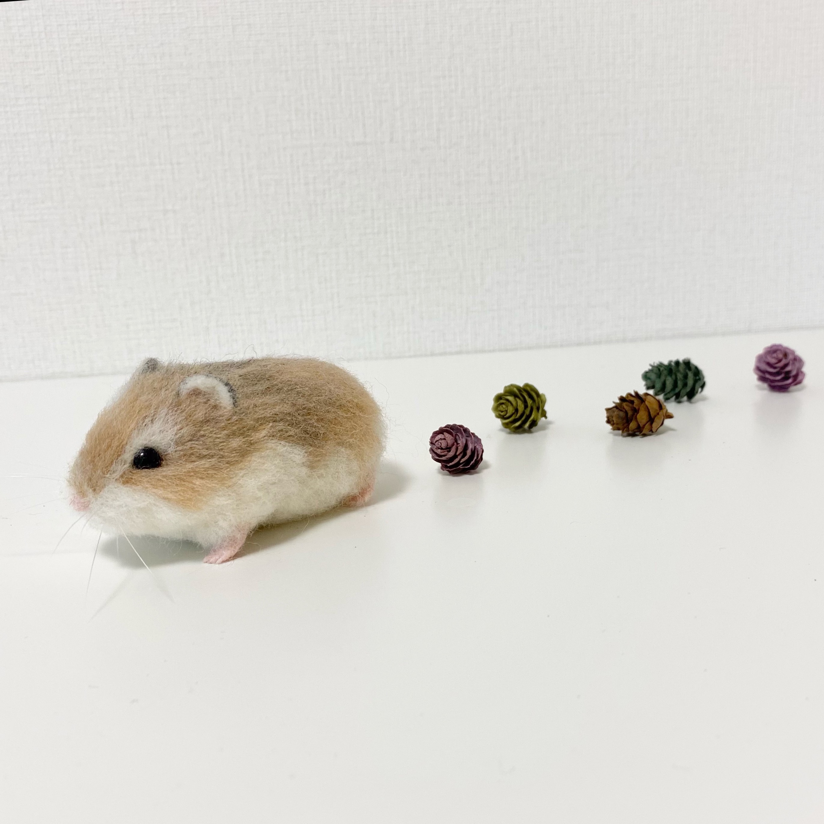 ハムちゃん 羊毛フェルト 現品販売 ロボロフスキー