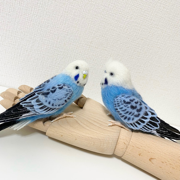 羊毛フェルトのセキセイインコ【オーダメイド】※1羽 羊毛 羊毛フェルトのセキセイインコ【オーダメイド】※1羽 羊毛