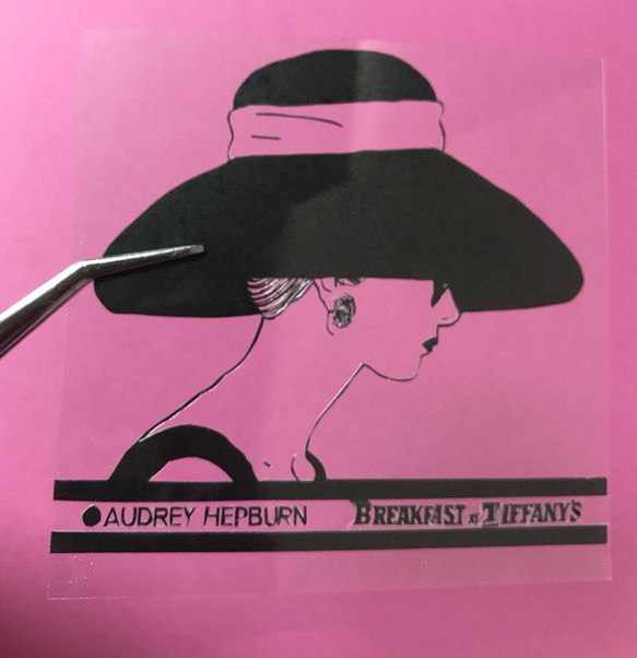 添加了柔和的顏色♪僅鏤空原創&lt;Audrey Hepburn&gt;迷你透明 第8張的照片