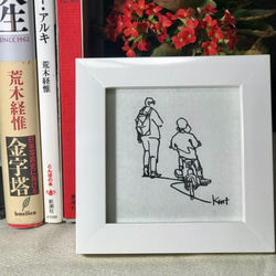 迷你剪紙“我能騎了！”自行車父親節家庭兒童禮物室內Hokkori 第7張的照片