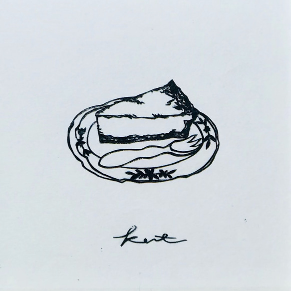 迷你鏤空 10 厘米見方“芝士蛋糕”糖果禮品內飾 Hokkori 第1張的照片