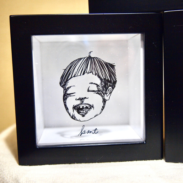 “微笑”裱框 3 件套禮品內飾 第4張的照片