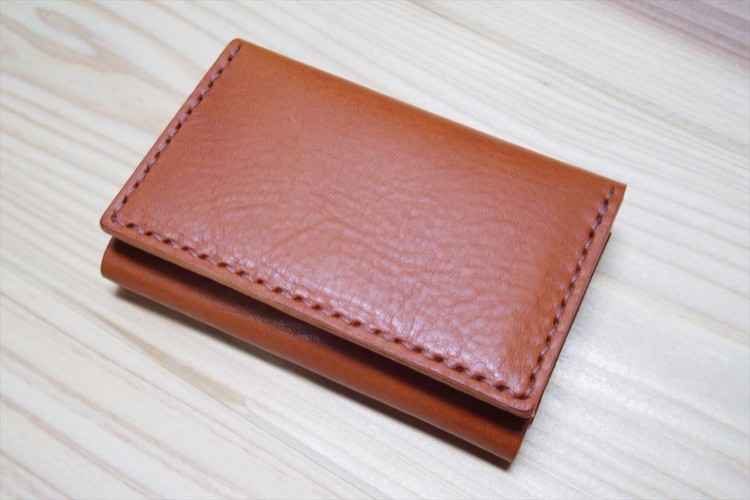 【受注生産】イタリア製オイルドレザーの名刺入れ（カードケース）
