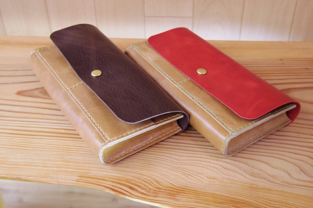 【受注生産】たっぷり入る通帳ワイドケース（通帳１０冊＋印鑑＋カード収納可）