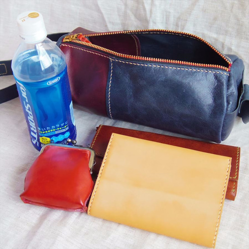 はなびとまつおかいくこ様オーダー品】筒型ショルダーバッグの 
