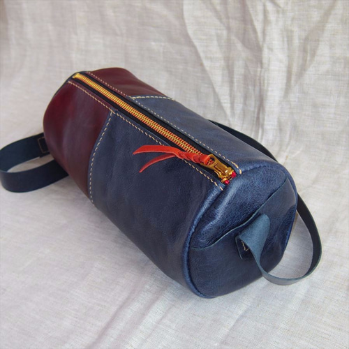 はなびとまつおかいくこ様オーダー品】筒型ショルダーバッグの 