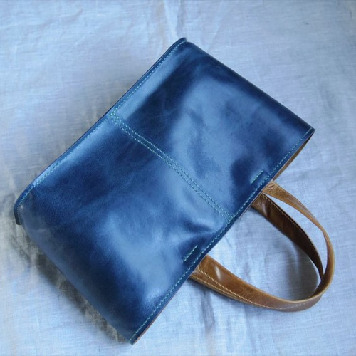 受注生産】ラクダ革の横長バケツトートバッグ バケツバッグ 9nui 通販