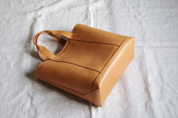【受注生産】キャンバストートのような革バッグ（見返し付） 別料金 ３タイプからお選びいただけます