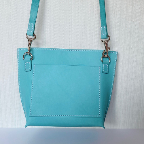 ミニショルダーバッグ マイネ/水色 ショルダーバッグ 工房ねこのて  