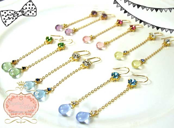 Drink earrings*ドリンクピアス*6color 2枚目の画像