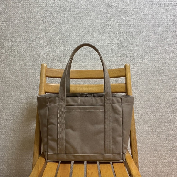 “ Light Box Tote”中號“ Beige✕Fine Rose”和泉純棉帆布[定做] 第1張的照片