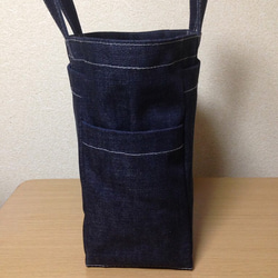 “盒子手提袋”高規格的牛仔手提包，岡山縣小島生產牛仔 第3張的照片