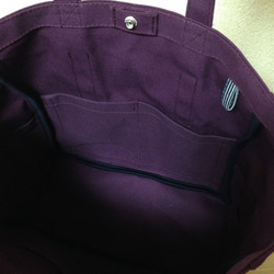新的“框手提包”大尺寸“葡萄”帆布手提袋帆布倉敷市第8號 第5張的照片