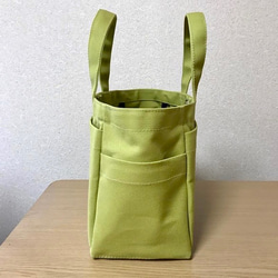 “Box Tote”橫向尺寸“匕Wagreen”帆布手提袋Kurashiki帆布No. 8 [訂購生產] 第3張的照片
