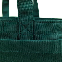 “盒子手提袋”水平尺寸“深綠”帆布手提袋帆布倉敷市第8號 第8張的照片
