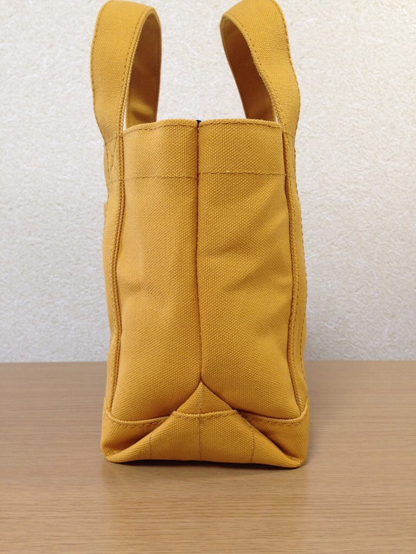 【訂購生產】“Simple Tote”“Mustard”帆布手提包Kurashiki Canvas No. 8 第3張的照片
