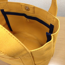 【訂購生產】“Simple Tote”“Mustard”帆布手提包Kurashiki Canvas No. 8 第4張的照片