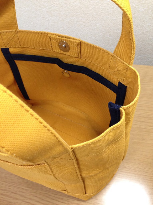 【訂購生產】“Simple Tote”“Mustard”帆布手提包Kurashiki Canvas No. 8 第4張的照片