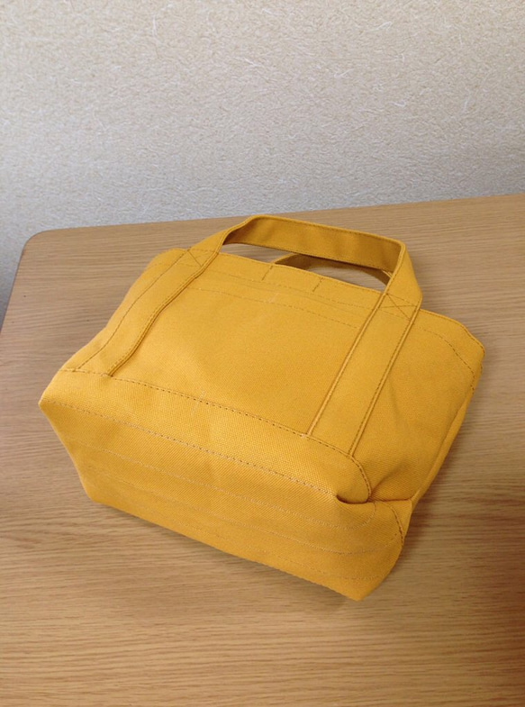 【訂購生產】“Simple Tote”“Mustard”帆布手提包Kurashiki Canvas No. 8 第5張的照片