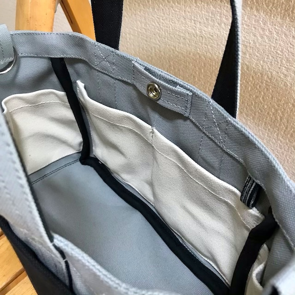 “Box Tote”迷你尺寸“Monotone Color”帆布手提包Kurashiki Canvas No. 8 [按訂單生產 第5張的照片