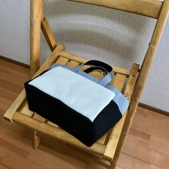 “Box Tote”迷你尺寸“Monotone Color”帆布手提包Kurashiki Canvas No. 8 [按訂單生產 第7張的照片