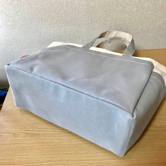 “Box Tote”通勤手提包“Generation x Grey”帆布手提包Kurashiki Canvas No. 8 [按 第7張的照片