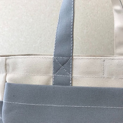 “Box Tote”通勤手提包“Generation x Grey”帆布手提包Kurashiki Canvas No. 8 [按 第9張的照片