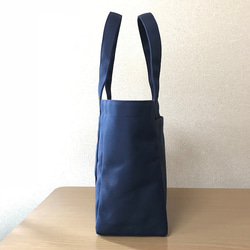 “Light Box tote”中號“Navy（紺）”帆布手提包Kurashiki Canvas No. 8 [按訂單生產] 第3張的照片