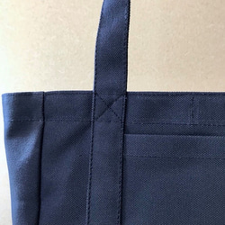 “Light Box tote”中號“Navy（紺）”帆布手提包Kurashiki Canvas No. 8 [按訂單生產] 第7張的照片