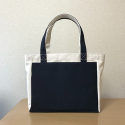 “Light Box Tote”中號“Generated×Black（黑色）”帆布手提包Kurashiki Canvas No. 第2張的照片