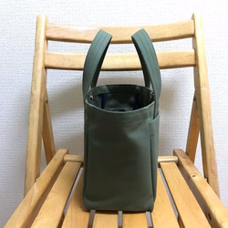 “Light Box手提袋”小號“Olive”帆布手提包Kurashiki Canvas No. 8 [按訂單生產] 第3張的照片
